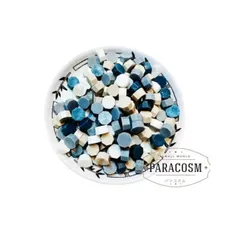 深海　ネイビー＆グレー mixシーリングワックス（約125粒）40ｇシーリングスタンプ　レター　封筒　招待状　結婚式　ギフトボックス　DIY用