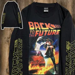 ⭐︎ BACK TO THE FUTURE バックトゥザフューチャー ヒューチャー 黒 ムービー 長袖 Tシャツ ロンT 映画 洋画 名作 古着 デザイン プリント ビンテージ ヴィンテージ vintage 2502  2980 p10