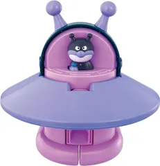 【新品】 バンダイ ﾛﾎﾞ!ﾚｯｼｬ!3ﾂ チキチキ大変身! ﾊﾞｲｷﾝUFO 3つにチェンジ! バイキンUFO リパッケージ版 アンパンマン れっしゃに! ロボに! DX AP