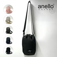 送料無料 アネロ グランデ ミニ ショルダーバッグ 小さめ 縦型 スマホ 小銭入れ カードポケット 撥水 レディース メンズ anello GRANDE GTM0891 タグ 正規品 新品未使用