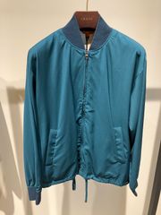 [50サイズ]BARENA VENEZIA Varsity Wool Jacket in Green　メンズ　ジャケット　緑　グリーン