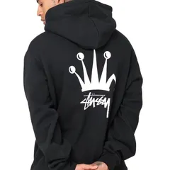 ステューシー パイルロゴ クラウン ビッグロゴ パーカー M～L STUSSY Crown Hoodie フーディー ステューシー パーカー
