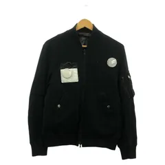 【中古】UNIFORM EXPERIMENT 16AW パッチワークMA-1ジャケット サイズ2 UE-167026 ユニフォームエクスペリメント[92]