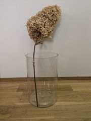 花瓶　フラワーベース　花器　シリンダー　PVC　割れない花瓶　大きい　シンプル　インテリア　ドライフラワー　アーティフィシャルフラワー　造花　枝物　球根　20㎝×30㎝　花屋