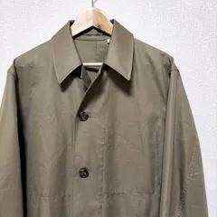 美品★UniqloU ステンカラーコート ジャケット メンズ サイズS アウター 無地 ベージュ系 ユニクロユー カジュアル ビジネス ブランド古着 USED