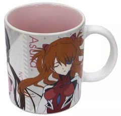 【中古】マグカップ・湯のみ(キャラクター) レイ＆アスカ＆マリ 描き下ろしマグカップ 「ヱヴァンゲリヲン新劇場版」 エヴァンゲリオン展グッズ
