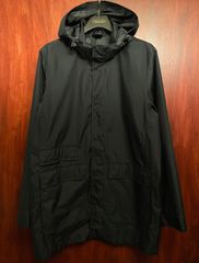 LAND'S END フード付きナイロンコート ブラック Mサイズ