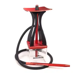 シーシャ・水タバコ セット Shisha hookah set Bucks-001 RED&Black 赤と黒色｜在庫あり