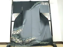 平和屋着物●訪問着　絞り　辻が花　金彩　正絹　逸品　DAAW5195ud