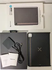 「PITAKA」2022/2021 iPad Pro 11インチ ケース ワイヤレスのように充電可能 MagEZ Case Pro アラミド繊維ケース 磁気吸着 マジックキーボードに対応 MagEZ Charging Stand対応 専用充電チャージャー付属