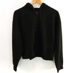 ユニクロ ドライスウェットクロップド フルジップパーカー 長袖 ストレッチ トップス レディース XLサイズ ブラウン系 UNIQLO 【中古】