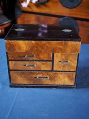 昭和レトロな針箱 裁縫箱 昭和中期　古録展  送料無料　中古 品番S105561