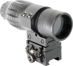 초점 기능이 있는 니시하야 라이플스코프 6x 부스터, 접이식 스윙 마운트, 레일, 20mm, 초보자에게 적합 (블랙)