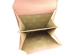 【最大30％OFF】シャネル CHANEL Wホック 財布 三つ折り財布 レディース ココボタン ピンク レザー  T9015