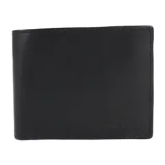 超美品 Paul Smith ポールスミス INSIDE MULTI EMBOSS WALLET インサイド マルチ エンボス 二つ折り財布 P074 カーフレザー ブラック マルチカラー コンパクトウォレット ストライプ