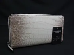 □極上□本物□新品□未使用□ クロコダイル ヒマラヤ染め ラウンド  