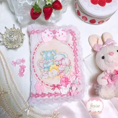 希少　レア　ハローベイビー　A6ポーチ　ピンク　パステル　レース　リボン　ハート　うさぎ　ゆめかわ　HelloBaby 可愛い女の子　赤ちゃん　出産祝い　出産　ハローベィビー　天使　羽