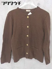 ◇ ELPARIS? 長袖 ニット カーディガン サイズL ブラウン系 レディース 【中古】 【1102040012728】