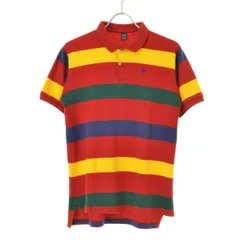 【POLORALPHLAUREN】USA製 ボーダー柄半袖ポロシャツ