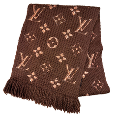 【未使用品】ルイヴィトン LOUIS VUITTON M71383エシャルプ・ロゴマニア シャイン マフラー ユニセックス　ブラウン　ラメ  ☆正規品☆