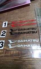 ダイハツ　高品質ステッカー　2個セット　ワンセットお選び下さい