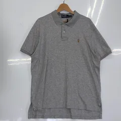 Polo by Ralph Lauren ポロバイラルフローレン ポロシャツ 半袖 ワンポイント刺繍 ポニー刺繍 オーバーサイズ CHINA製 XLサイズ グレー