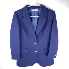 LADIES NEW YORKER レディース ニューヨーカー 金ボタン 2Bテーラードジャケット ブレザー サイズ9 ネイビー レディース