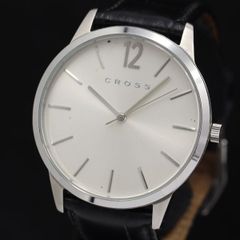 CROSS 時計 メンズ CR8009 watch 稼働 青針 ラウンド - メルカリ