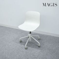 【展示品】MAGIS マジス TROY トロイ オフィス キャスター アームレス チェア ホワイト マルセル・ワンダース 定価13万