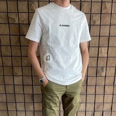 ☆2024春夏新入荷☆ JIL SANDER ジルサンダー J40GC0118 J20103 ロゴTシャツ カットソー 半袖 メンズ