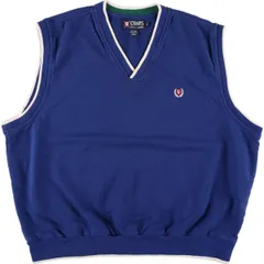 古着 90年代 ラルフローレン Ralph Lauren CHAPS チャップス Vネック スウェットベスト メンズXL相当 ヴィンテージ/eaa481155