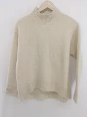 ◇ GLOBAL WORK グローバルワーク ハイネック 長袖 ニット セーター サイズM ベージュ レディース E  【1303140029283】