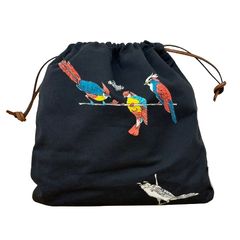 ♪ LOEWE ロエベ Paulas Ibiza パウラズ イビザ パロット ドローストリング ポーチ 巾着