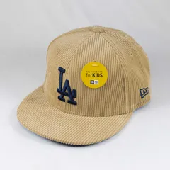 【ニューエラ正規品】KIDS 子供用 ニューエラ New Era® NEW ERA® 帽子 キャップ キッズ Youth 9FIFTY Corduroy コーデュロイ ロサンゼルス・ドジャース ベージュ(商品番号：14671568)