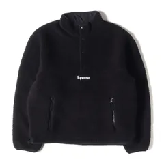 美品 Supreme シュプリーム ジャケット サイズ:S 23AW ポーラテックフリース リバーシブル プルオーバー ジャケット Polartec Shearling Reversible Pullover ブラック 黒 アウター ブルゾン【メンズ】のサムネイル
