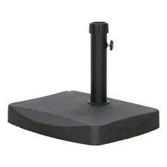 パラソルベース 約幅48×奥行37×高さ35cm 半円型 20kg ブラック ガーデン ベランダ テラス バルコニー ウッドデッキ