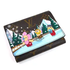 LOUIS VUITTON ルイ・ヴィトン ポルトフォイユヴィクトリーヌ コンパクトウォレット 三つ折り財布 モノグラム ブラウン/マルチ M82622 ICチップ レディース 中古 美品