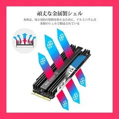 【スタッフおすすめ！】Ineo M.2 2280 SSD ヒートシンク シリコンパッドに付き PC/PS5 M.2 PCIE NVMe SSDをサポート[M16]