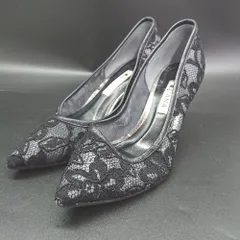 ◇ ⊂ DIANA ダイアナ ドレス系 レースヒールパンプスシューズ サイズ22 ブラック系 レディース E  【1507280008843】