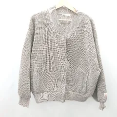 ◇ ⊇ JaVa ジャバ 長袖 ニットカーディガン サイズL ベージュ レディース E  【1503050043809】