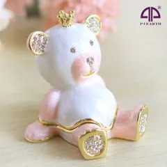 MN002-1 ミニプリンスベア【ピィアース正規品】くま ジュエリーボックス ピィアース 東京銀座PICALS 東京銀座ピカルス 可愛い ブランド おしゃれ プレゼント オブジェ 置物 動物 誕生日プレゼント プロポーズ