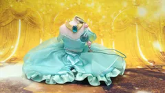 ディズニー　プリンセス　ジャスミン　携帯電話クリーナー　ドレスストラップ