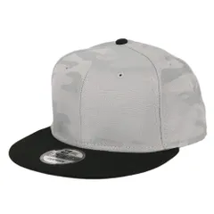 ニューエラ キャップ 無地 カモ 迷彩 メンズ 9FIFTY New Era NE407 MEN'S CAMO CAP 帽子 スナップバック ベースボールキャップ ブランド 人気 グレー