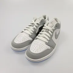 【姫路東店】 中古 NIKE | ナイキ スニーカー WMNS AIR JORDAN 1 LOW WHITE/WOLF GREY-ALUMINUM DC0774-105 2024S/S グレー 27.5cm 【126】