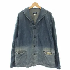 ポロ バイ ラルフローレン Polo by Ralph Lauren ジージャン Gジャン デニムジャケット アウター USED加工 ペイント加工 XXL インディゴ /YTのサムネイル