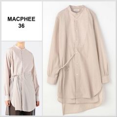 MACPHEE コットンブロード スタンドカラーチュニックブラウス - メルカリ
