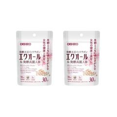 オリヒロ エクオール＆発酵高麗人参 90粒 2袋セット 発酵大豆イソフラボン まとめ買い
