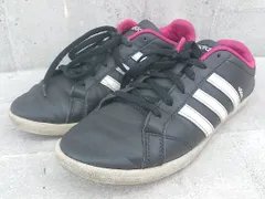 ◇ adidas アディダス F99356 コーネオ CONEO QT スニーカー シューズ 24.5cm ブラック ピンク * 1002799908900 【中古】 【1002799908900】