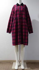 90-00’s Eddie Bauer チェック柄 ライトネル シャツワンピース M