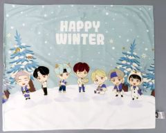 [중고] 안아 베개 커버 시트 BTS(방탄소년단) Four Season 담요 Winter [TinyTAN]